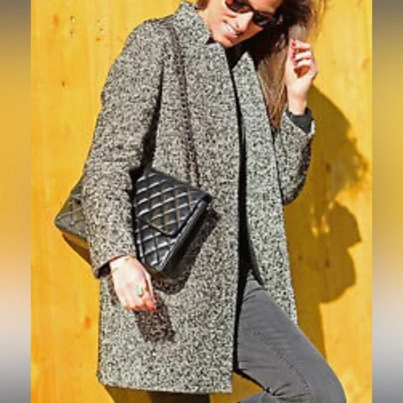 Zara Jackets Coats Zara Boucle Coat Poshmark